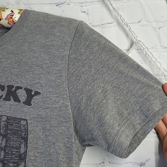 KY for KY Kentucky Bunghole Bourbon Barrel Gray Tee Tshirt Womens Size Small - Picture 10 of 13